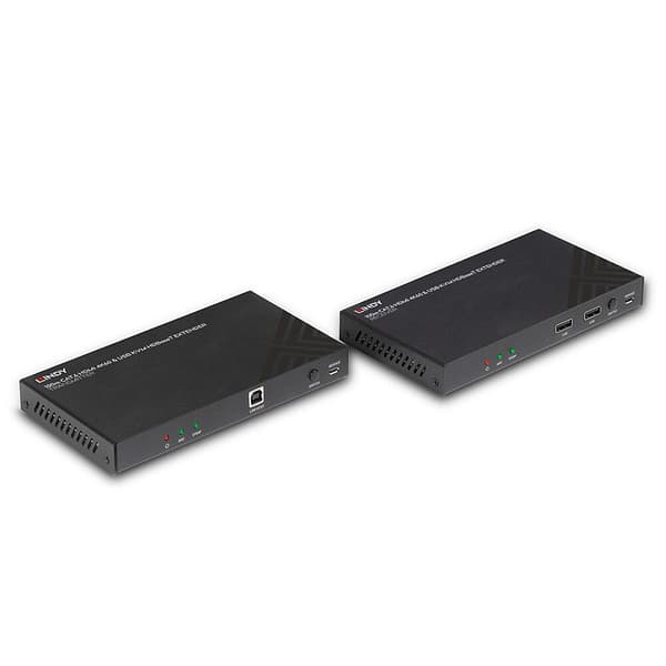 LINDY - Lähetin ja vastaanotin - Video-, ääni-, infrapuna- ja sarjalaajennus - HDMI, HDBaseT - CAT 6:n yli - 100 metriin asti (38343)