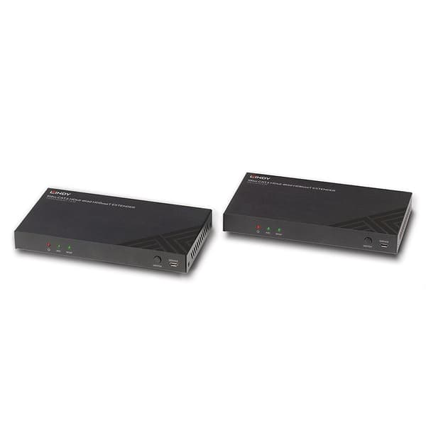LINDY - Lähetin ja vastaanotin - Video-, ääni-, infrapuna- ja sarjalaajennus - HDMI, HDBaseT - CAT 6:n yli - jopa 100 metriin (38340)