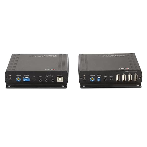 LINDY - Video-/ääni-/USB-/sarjajatkokaapeli - CAT 6:n kautta - jopa 140 m (39245)
