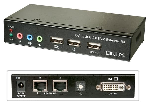 LINDY Cat.5 KVM Extender Classic - KVM/USB forlænger - USB - op til 50 m