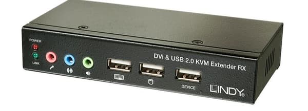 LINDY Cat.5 KVM Extender Classic - KVM/USB forlænger - USB - op til 50 m Sort