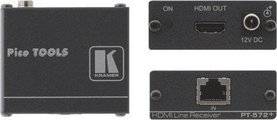 Kramer PicoTOOLS PT-572+ - udvidelse til video/lyd - HDMI type A, 19-pin / RJ-45 - op til 90 m (PT-572+)