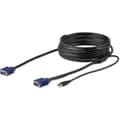 Miniatyrbillede 4 af 5: StarTech 15 fod / 4,6 m USB KVM-kabel til rackmonterede konsoller - VGA og USB - Video / USB-kabel - Mini-VGA (M) til USB, HD-15 (VGA) (M) - 4,6 m