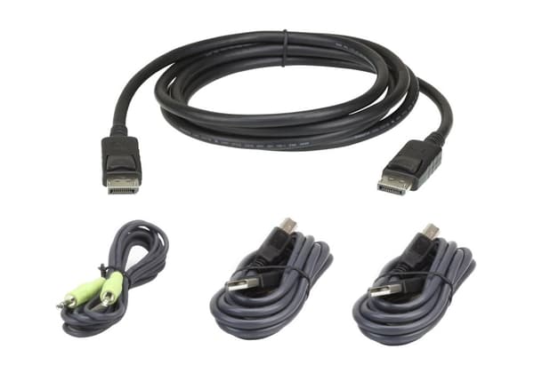 ATEN - Keyboard/Video/Mus (KVM) kabelsæt (2L-7D02UDPX4)