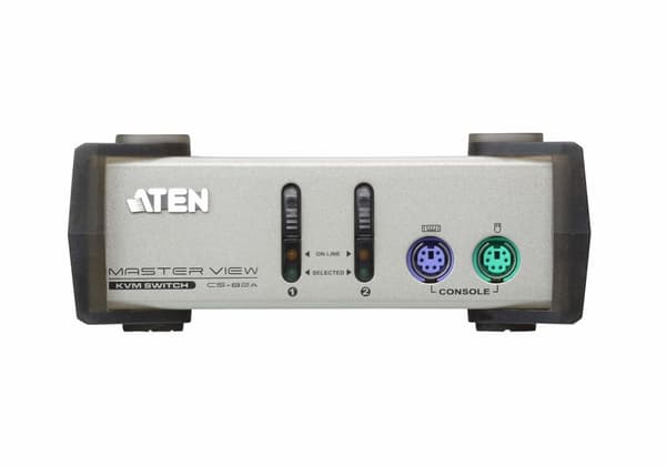 ATEN MasterView - KVM-kytkin - 2 x KVM-porttia - 1 paikallinen käyttäjä - työpöytä