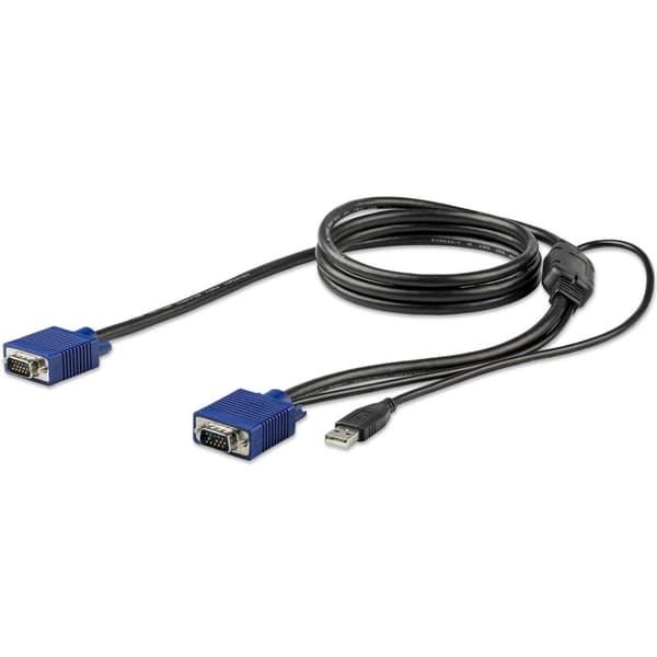 StarTech.com 6 jalan (1,8 m) USB KVM-kaapeli StarTech.comin telineeseen asennettaville konsoleille - VGA- ja USB-KVM-konsolikaapeli (RKCONSUV6) - Vide