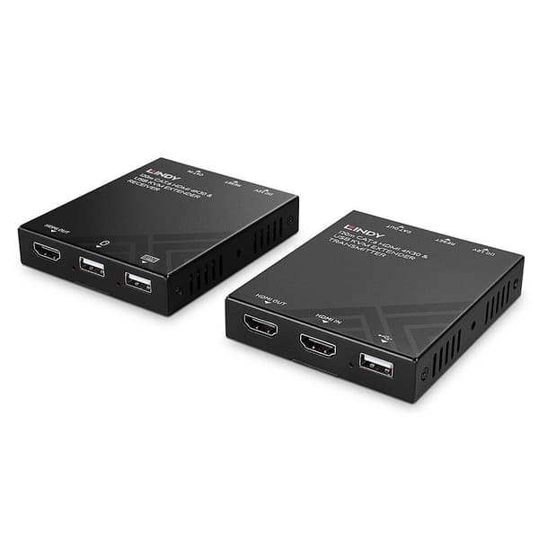 LINDY - Video/Audio/USB förlängningskabel - HDMI - via CAT 6 - upp till 120 m