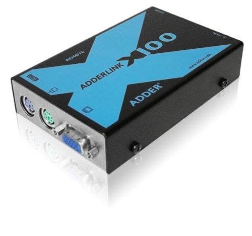 Adder Adderlink X100 VGA | PS/2 KVM-förlängare satt över CAT till 100 meter X100 PS/2 KVM EXT. SET (X100-PS2/P-IEC)
