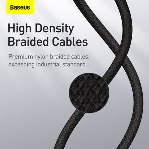 Baseus Type-C - Lightning High Density Braided Fast charging cable PD 20W 2m Black (CATLGD-A01)