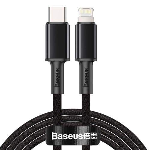 Baseus Type-C - Lightning High Density Braided Fast charging cable PD 20W 2m Black (CATLGD-A01)