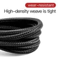 Miniatyrbilde 4 av 11: Baseus Lightning Cafule Cable 2.4A 0.5m Gray + Black (CALKLF-AG1)