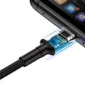 Miniatyrbillede 7 af 7: Baseus Cafule USB-C Cable Huawei SuperCharge, QC 3.0, 5A 1m (Black+Gray)