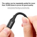Miniatyrbilde 4 av 11: Baseus Lightning Yiven Apple Cable 2A 1.8m Black (CALYW-A01)