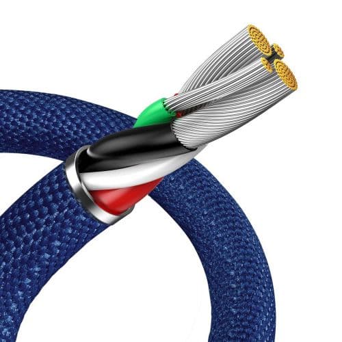 Baseus Lightning Crystal Shine Cable Series Fast Charging Data Cable 2.4A 2m Blue (CAJY000103)