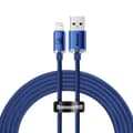 Miniatyrbillede 2 af 11: Baseus Lightning Crystal Shine Cable Series Fast Charging Data Cable 2.4A 2m Blue (CAJY000103)