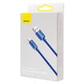 Miniatyrbillede 1 af 11: Baseus Lightning Crystal Shine Cable Series Fast Charging Data Cable 2.4A 2m Blue (CAJY000103)