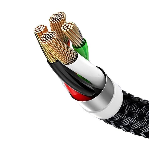 Baseus 3in1 Cable USB-C / Lightning / Micro 3,5A 0,3m (Black)