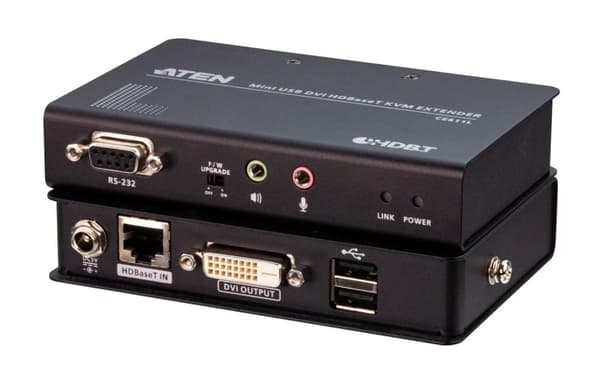 ATEN CE 611 - KVM/Audio/USB/Sarjaliitäntä - HDBaseT - USB - jopa 100 m
