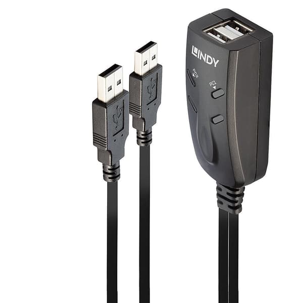 Lindy KM USB-tangentbord och musbrytare för 2 datorer, 32165 Svart