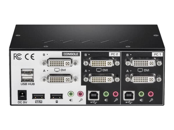 TRENDnet TK-232DV - KVM / audio / USB-kytkin - 2 x KVM / audio / USB - 1 lokalbruger - pöytätietokoneet
