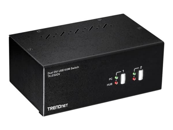 TRENDnet TK-232DV - KVM / audio / USB-kytkin - 2 x KVM / audio / USB - 1 lokalbruger - pöytätietokoneet