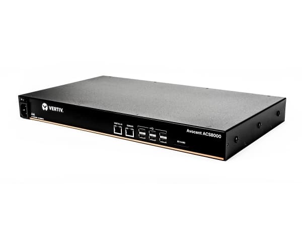 Avocent ACS 8000 Serial Console ACS8048SAC - Konsollserver - 48 porter - 1GbE, RS-232, RS-422, RS-485 - 1U - rackmonterbar