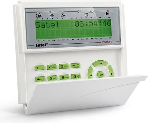 SATEL INT-KLCD-GR - Tangentbord - kabelansluten - seriell RS-232