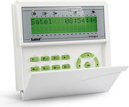 SATEL INT-KLCD-GR - Tangentbord - kabelansluten - seriell RS-232