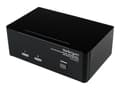 Miniatyrbilde 4 av 5: StarTech.com 2 Port KVM Switch - DVI and VGA w/ Audio and USB 2.0 Hub - Dual Monitor / Display / Screen KVM Switch - DVI VGA (SV231DDVDUA) - KVM / ly