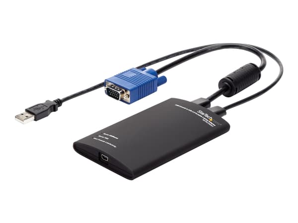 StarTech.com Crash Cart Adapter - 1920 x 1200 - Portable Laptop USB 2.0 to KVM Console (NOTECONS01) - KVM-svitsj - 1 x KVM port(s) - 1 lokalbruker -