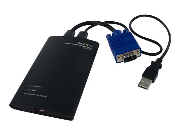 StarTech.com Crash Cart Adapter - 1920 x 1200 - Portable Laptop USB 2.0 to KVM Console (NOTECONS01) - KVM-svitsj - 1 x KVM port(s) - 1 lokalbruker -