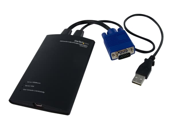 StarTech.com Crash Cart Adapter - 1920 x 1200 - Portable Laptop USB 2.0 to KVM Console (NOTECONS01) - KVM-svitsj - 1 x KVM port(s) - 1 lokalbruker -