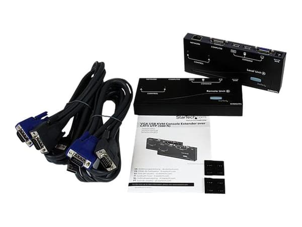 StarTech.com SV565UTPUEU, Lähetin & vastaanotin, Langallinen, 150 m, Musta, CE, FCC, REACH, TAA, UL, VGA