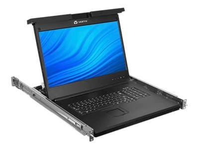 Avocent Local Rack Access - KVM-konsol med omkopplare för tangentbord/video/mus - 8 portar - USB - tyska - 19" - kan monteras i rack - 1366 x 768 @ 6