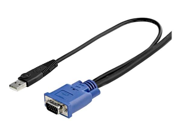 StarTech.com 10 ft Ultra Thin USB VGA 2-in-1 KVM Cable - VGA KVM Cable - USB KVM Cable - KVM Switch Cable (SVECONUS10) - Video/USB-kabel - USB, HD-15