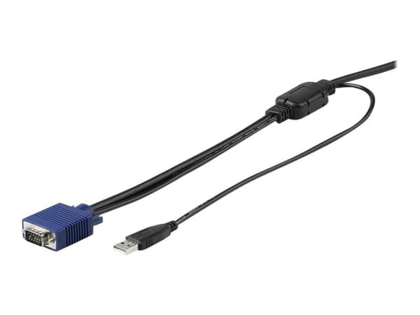 StarTech.com 10 ft. (3 m) USB KVM Cable for StarTech.com Rackmount Consoles - VGA and USB KVM Console Cable (RKCONSUV10) - Video/USB-kabel - mini-VGA
