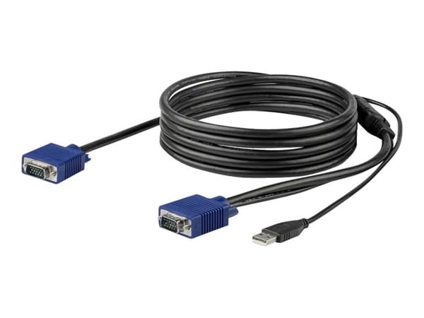 StarTech.com 10 ft. (3 m) USB KVM Cable for StarTech.com Rackmount Consoles - VGA and USB KVM Console Cable (RKCONSUV10) - Video/USB-kabel - mini-VGA