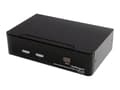 Miniatyrbild 3 av 5: StarTech.com 2 Port DVI USB KVM Switch with Audio and USB 2.0 Hub (SV231DVIUA) - Omkopplare för tangentbord/video/mus/ljud/USB - 2 x KVM/ljud/USB - 1