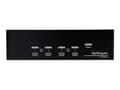Miniatyrbild 5 av 5: StarTech.com 4-Port Dual KVM Switch with Audio for DVI Computers - Built-in USB Hub (SV431DD2DUA) - Omkopplare för tangentbord/video/mus/ljud/USB - 4