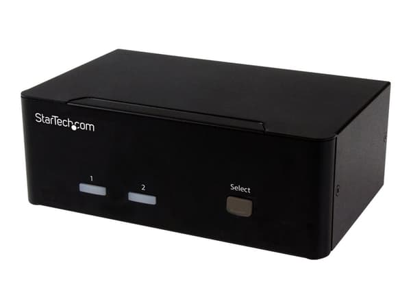 StarTech.com 2 Port VGA KVM Switch - Dual VGA - Hot-key & Audio Support - 1920x1200 KVM Switch - KVM Video Switch (SV231DVGAU2A) - KVM / lyd / USB-sv