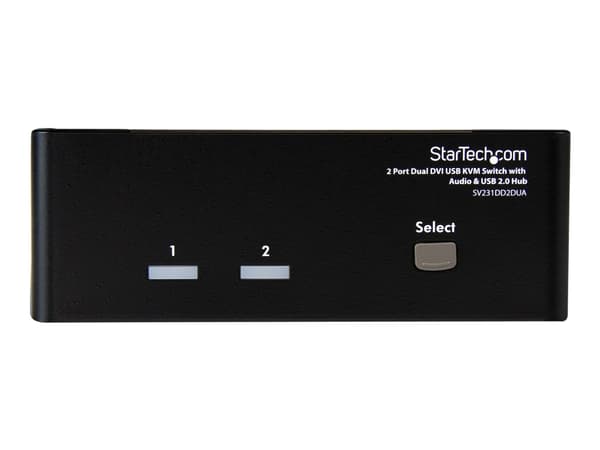 StarTech.com SV231DD2DUA KVM-switchar Svart