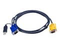 Miniatyrbild 2 av 5: ATEN 1,8 M USB KVM-kabel med 3-i-1 SPHD och inbyggd PS/2 till USB-converter