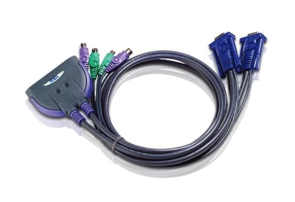 ATEN CS62S - KVM-kytkin - 2 x KVM-portti(t) - 1 lokalbruger - työpöytätietokoneet