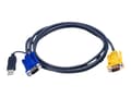 Miniatyrbild 1 av 5: ATEN 3 M USB KVM-kabel med 3-i-1 SPHD och inbyggd PS/2 till USB-converter