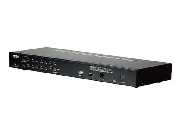 ATEN 1 PS/2-USB VGA KVM över Ip-switch, med 16 portar för lokal/fjärran delad åtkomst