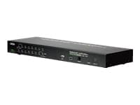 ATEN 1 PS/2-USB VGA KVM över Ip-switch, med 16 portar för lokal/fjärran delad åtkomst
