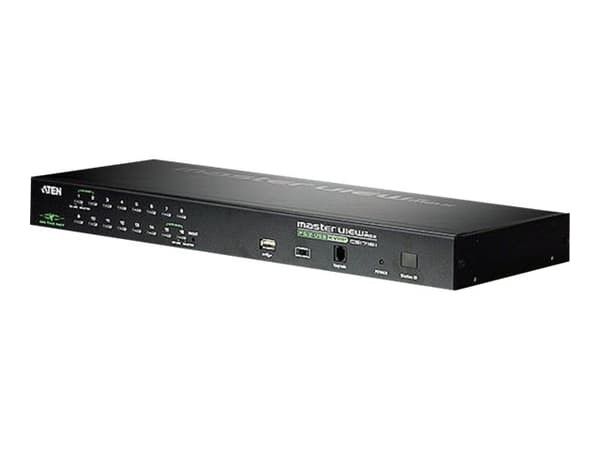 ATEN 1 PS/2-USB VGA KVM över Ip-switch, med 16 portar för lokal/fjärran delad åtkomst