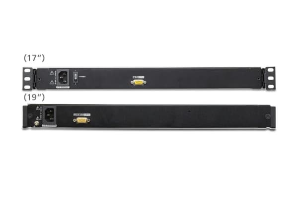 ATEN CL1000N, 1280 x 1024 piksler, SXGA, Rack-montering, 24 W, 1U, Sort