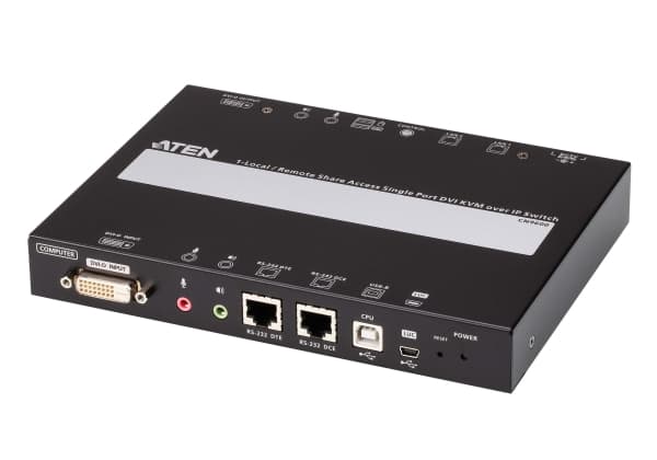 ATEN CN9600-AT-G, 1920 x 1200 pikseliä, Ethernet LAN, 5,55 W, Musta