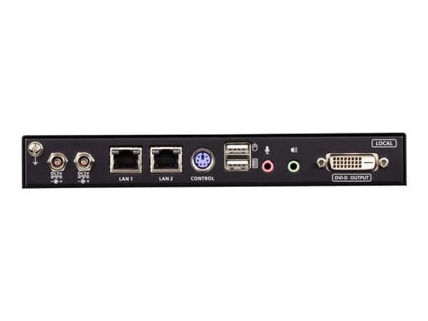 ATEN CN9600 DVI KVM over IP Switch - Fjernkontrollenhet - 1GbE Sort